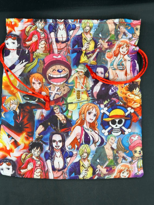 One Piece draw string bag