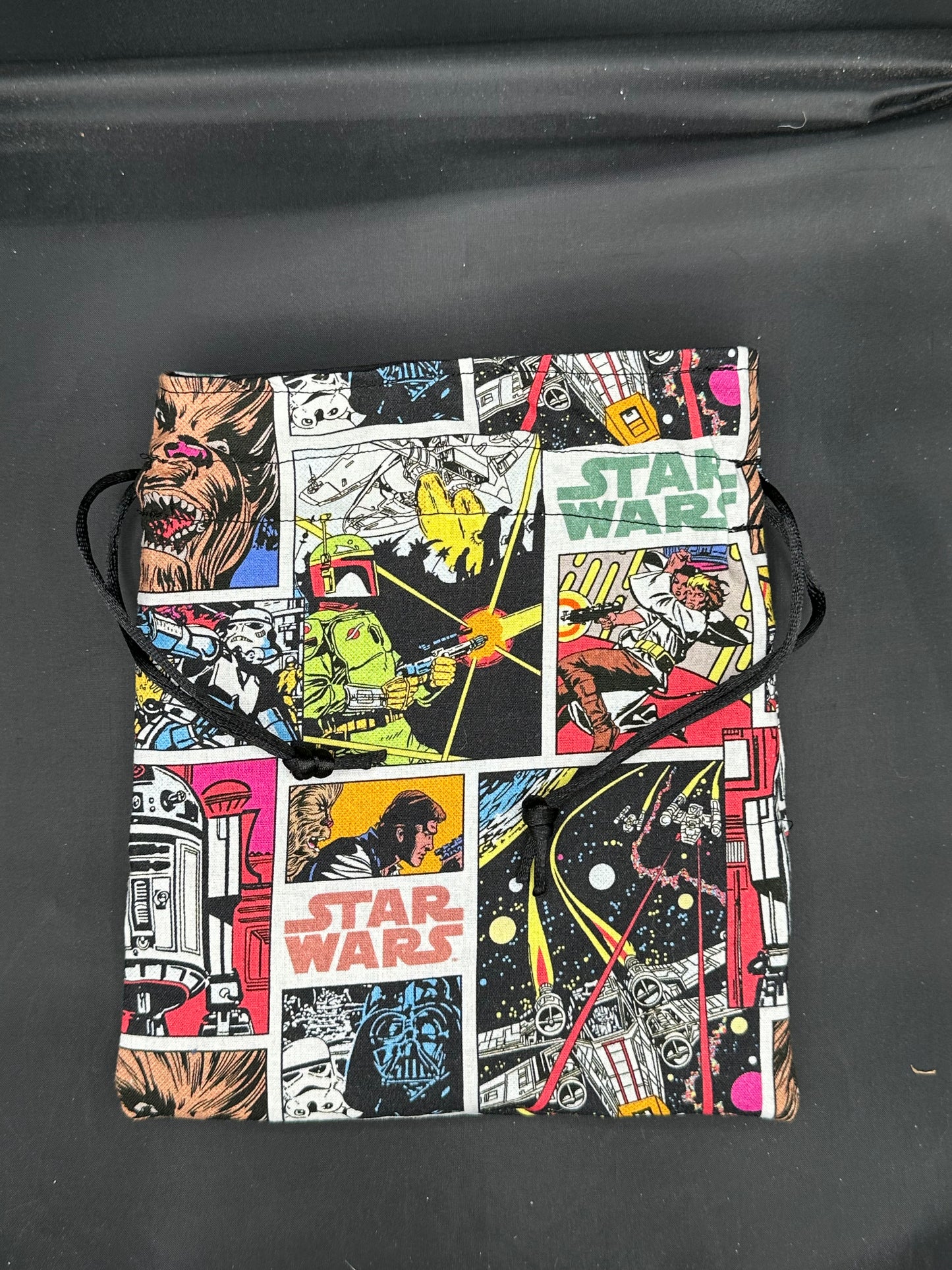 Star wars comics draw string bag
