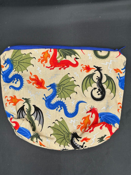 colorful dragons on tan