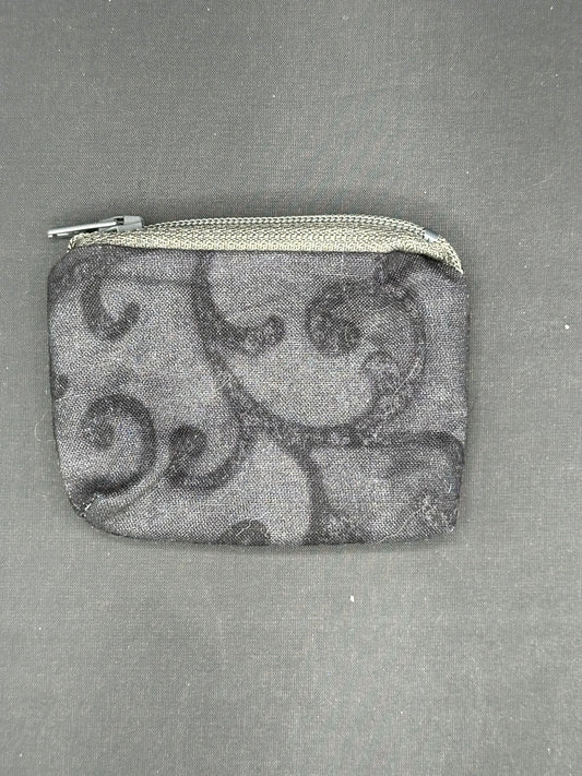 Black Swirl coin bag
