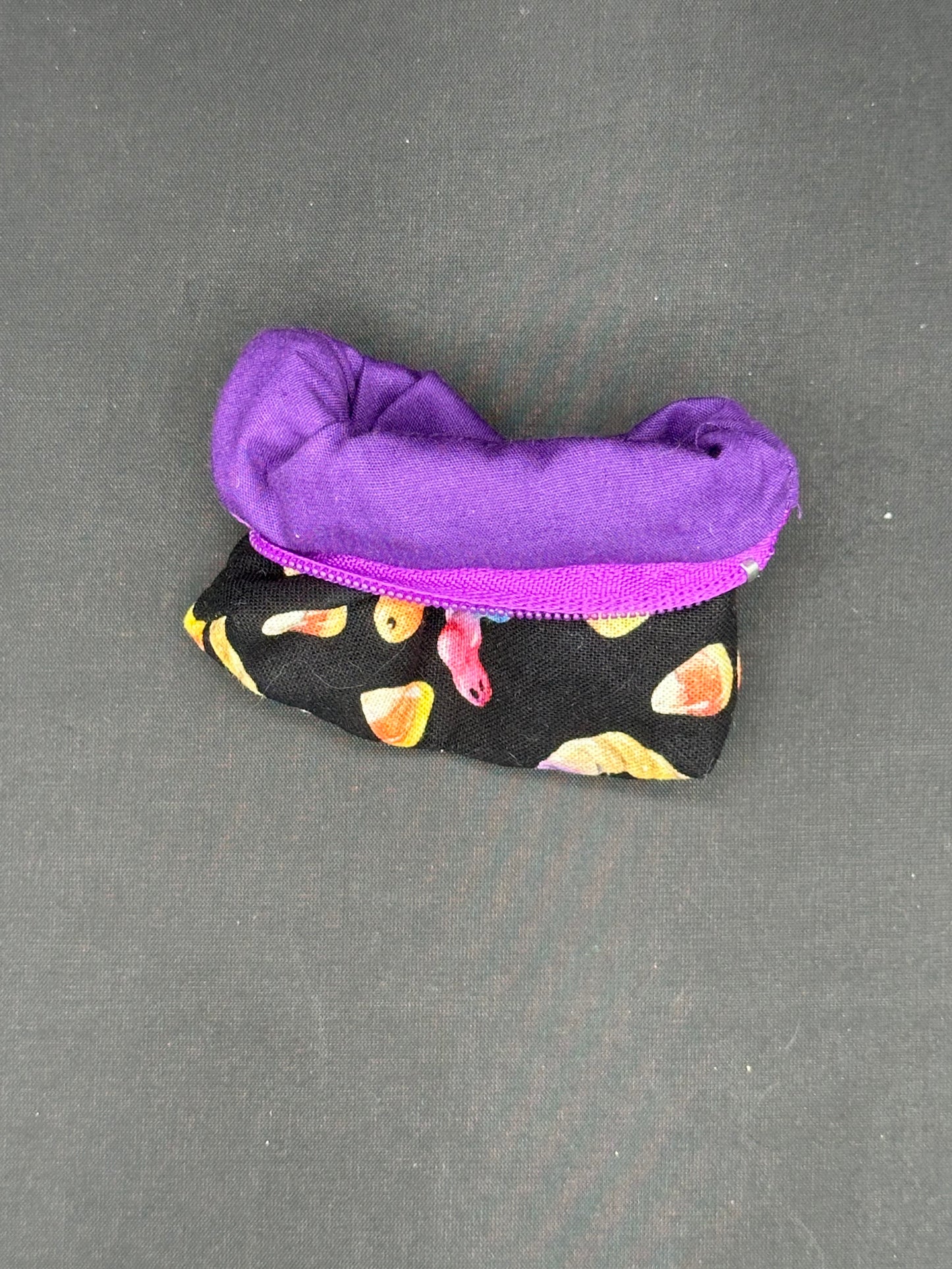 Neon candy worms coin bag