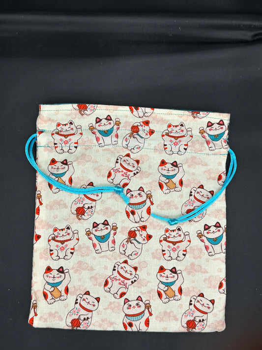 Lucky Cat -  drawstring