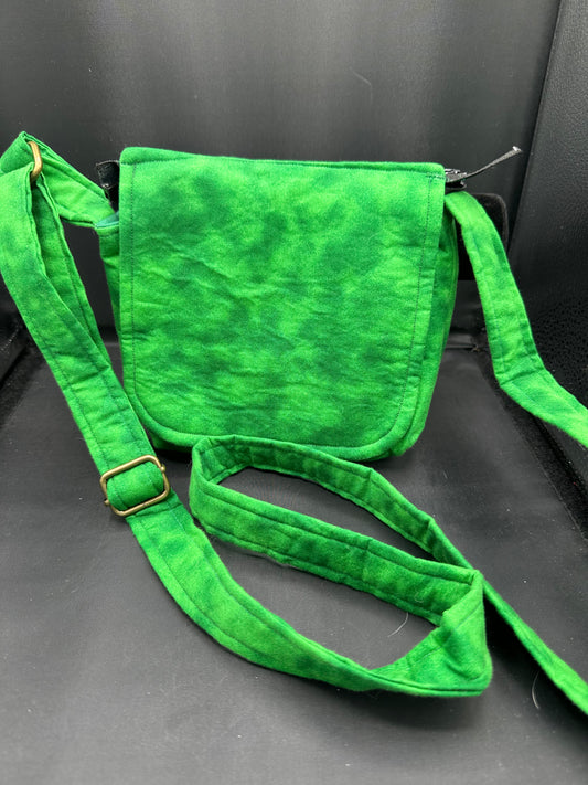 Green 7" purse