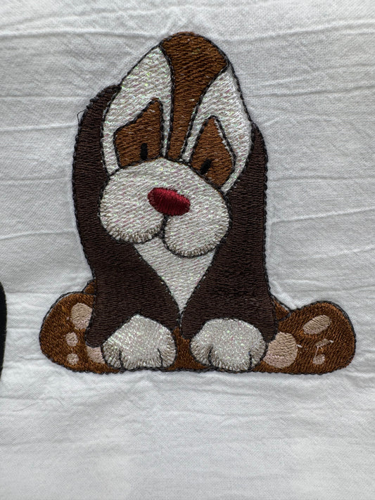 Sitting Dog towel