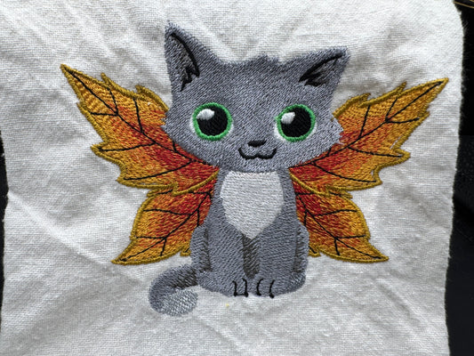 autumn cat towel